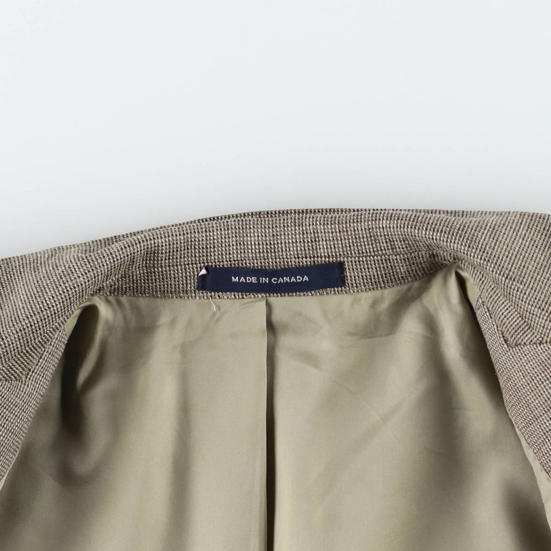 Ralph Lauren wool x silk tailored jacket, made in Canada, men's size M equivalent. silk Beige type Vintage Second Hand