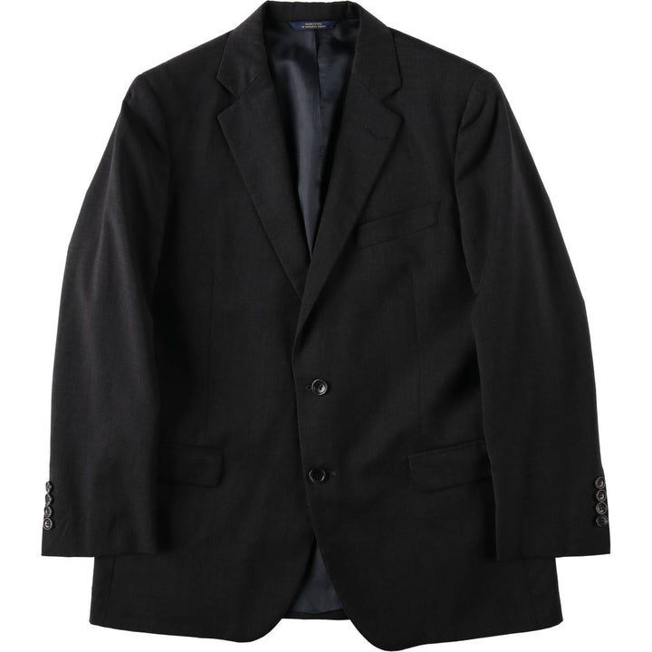 Brooks Brothers 1818 Fitzgerald Wool Tailored Jacket, Made in USA, Men's Size M (approx.) wool black type Vintage Second Hand