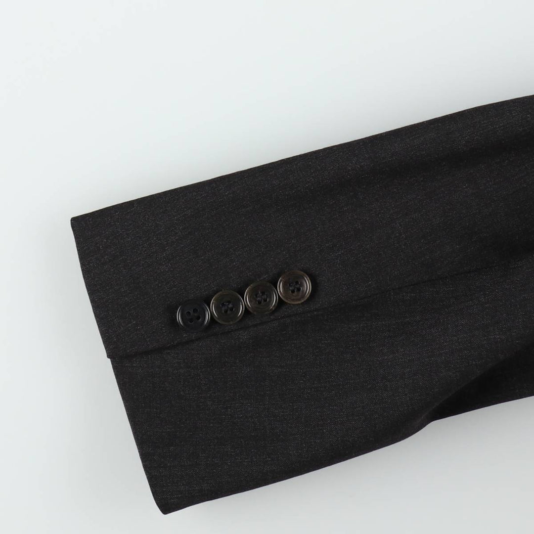 Brooks Brothers 1818 Fitzgerald Wool Tailored Jacket, Made in USA, Men's Size M (approx.) wool black type Vintage Second Hand