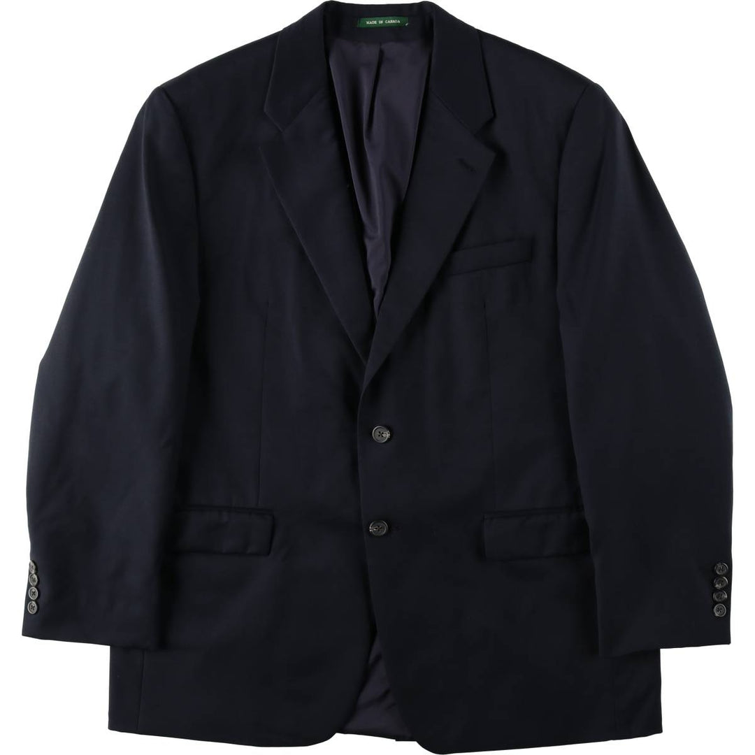 Ralph Lauren Lauren wool tailored jacket, made in Canada, size M. wool navy blue type Vintage Second Hand