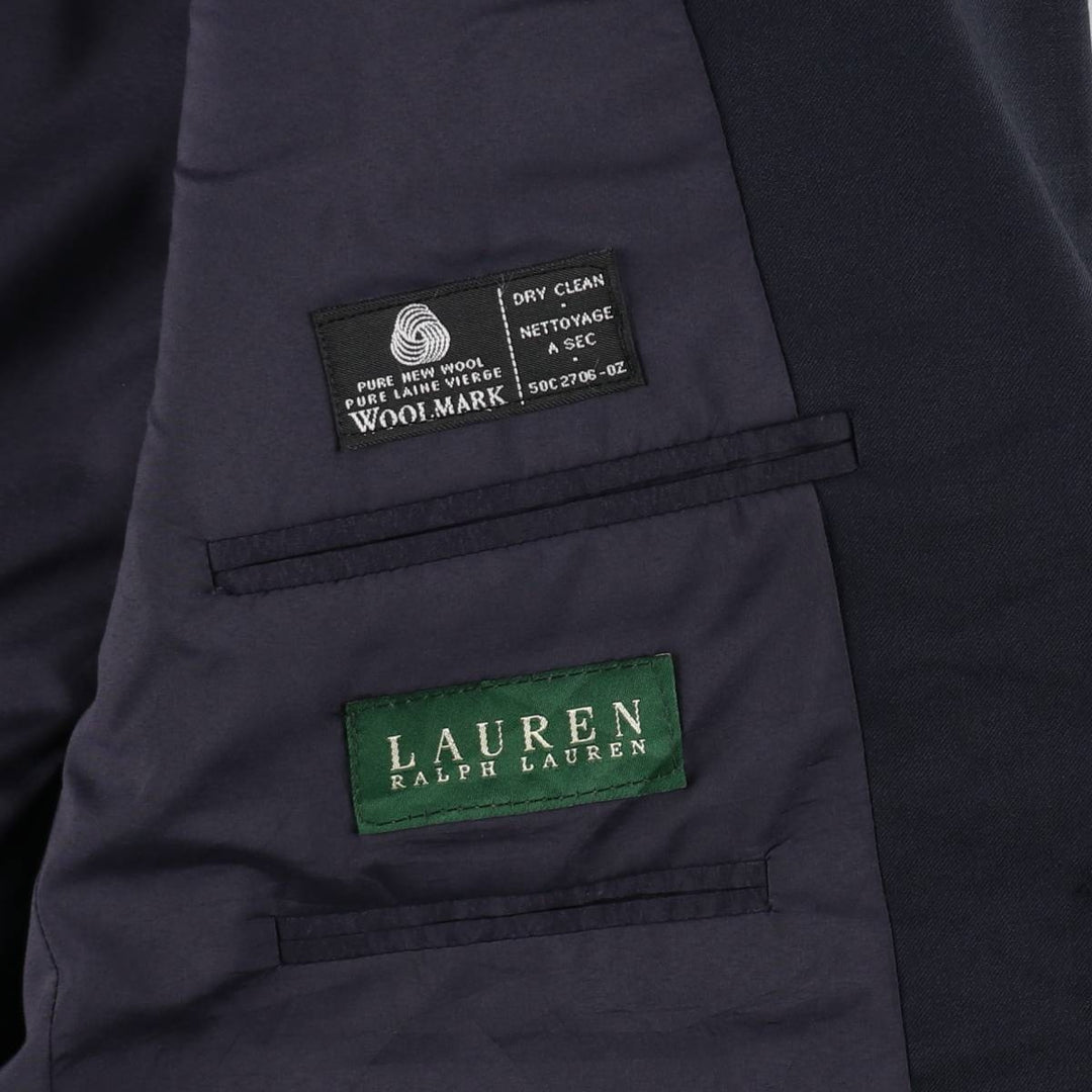 Ralph Lauren Lauren wool tailored jacket, made in Canada, size M. wool navy blue type Vintage Second Hand