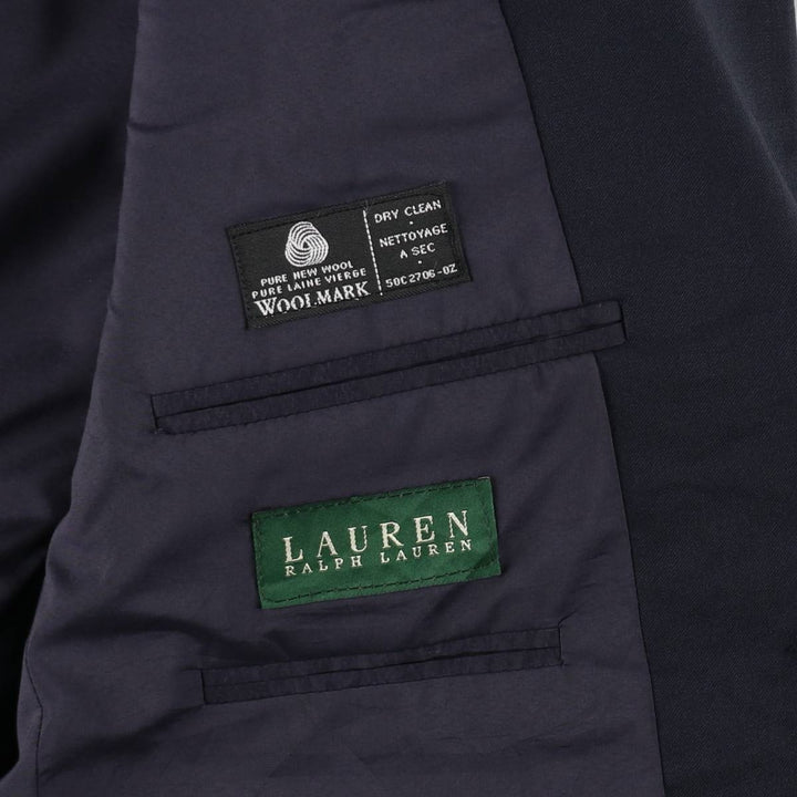 Ralph Lauren Lauren wool tailored jacket, made in Canada, size M. wool navy blue type Vintage Second Hand