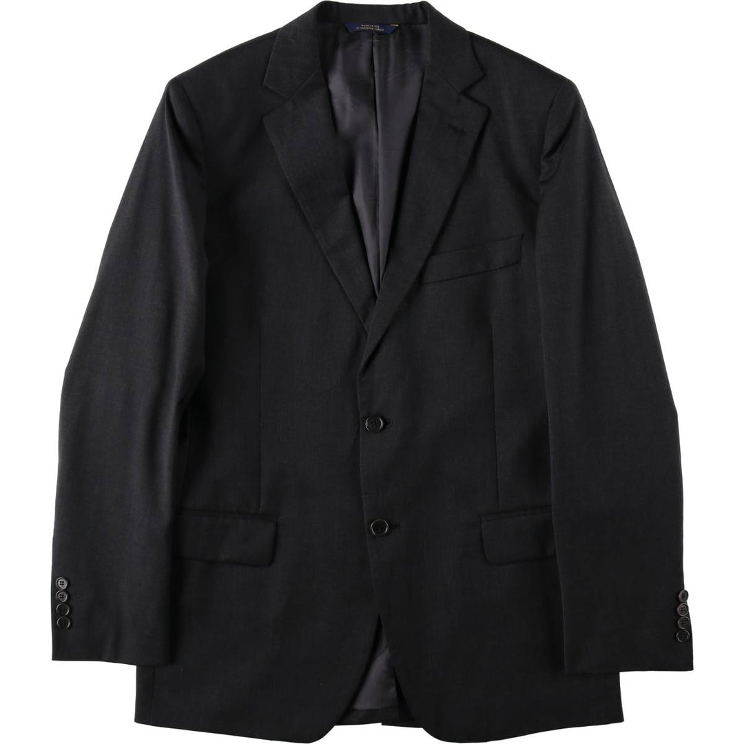 Brooks Brothers 1818 Fitzgerald Wool Tailored Jacket, Made in USA, Men's Size M (approx.) wool Charcoal Vintage Second Hand