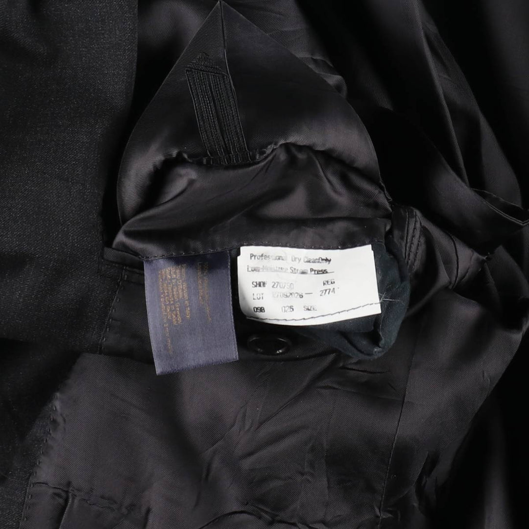 Brooks Brothers 1818 Fitzgerald Wool Tailored Jacket, Made in USA, Men's Size M (approx.) wool Charcoal Vintage Second Hand