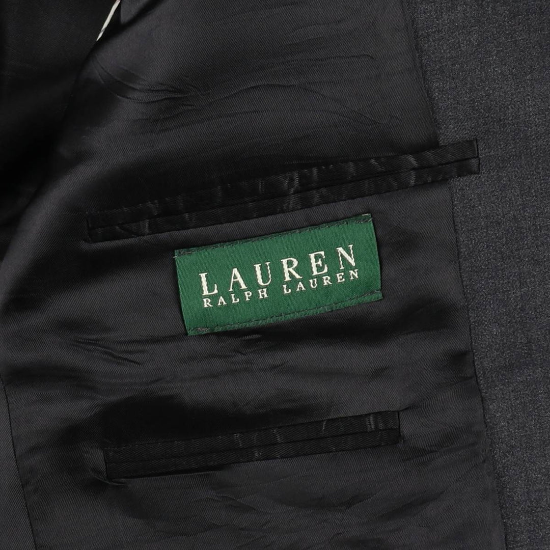 Ralph Lauren tailored jacket, made in Canada, men's size L equivalent. unclear Charcoal Vintage Second Hand