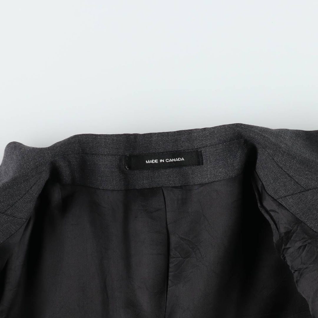 Ralph Lauren tailored jacket, made in Canada, men's size L equivalent. unclear Charcoal Vintage Second Hand