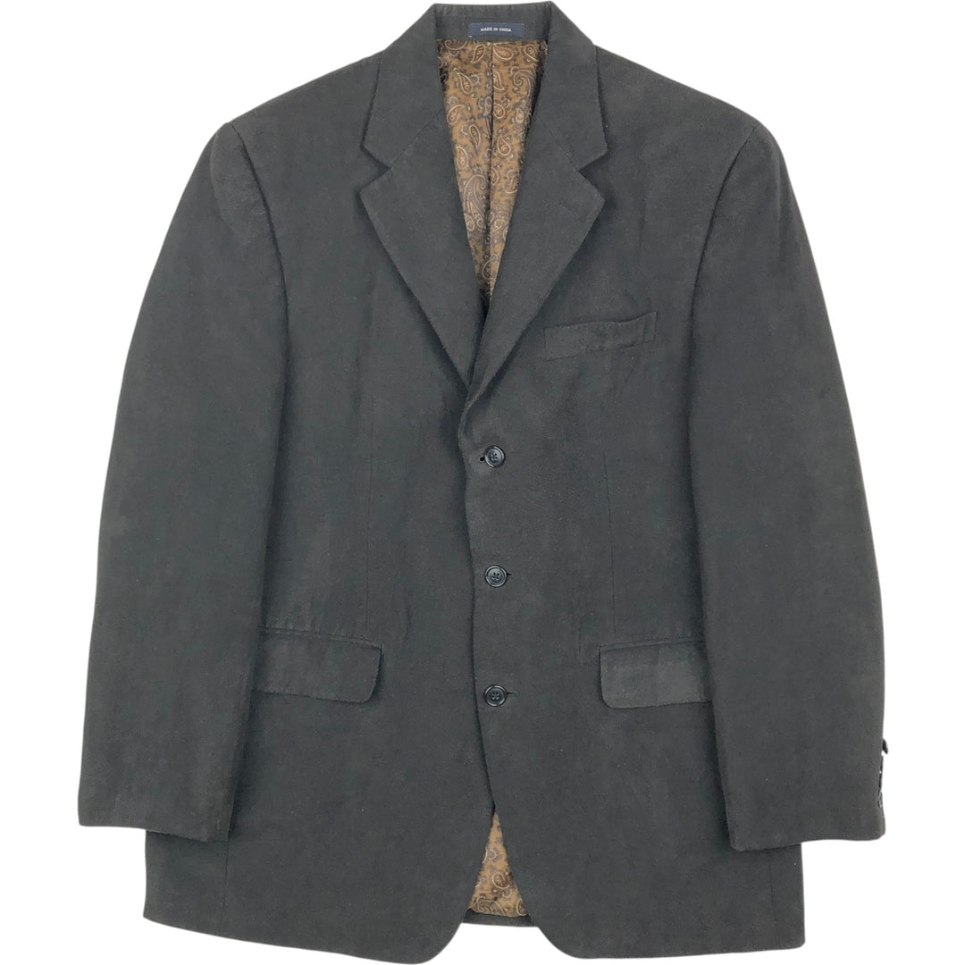 Ralph Lauren tailored jacket, men's size L (approx.) polyester black type Vintage Second Hand