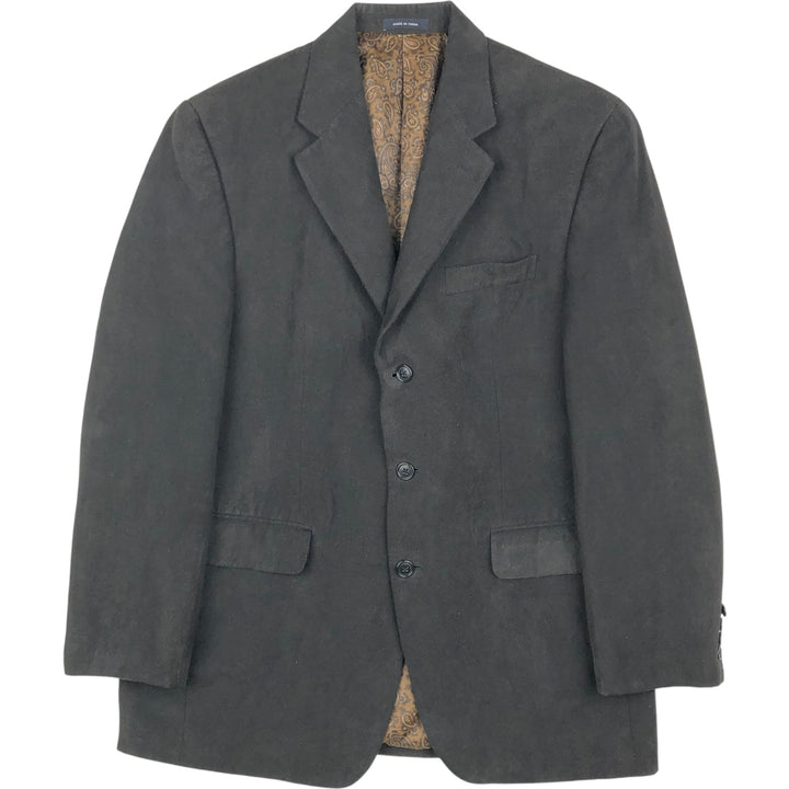 Ralph Lauren tailored jacket, men's size L (approx.) polyester black type Vintage Second Hand
