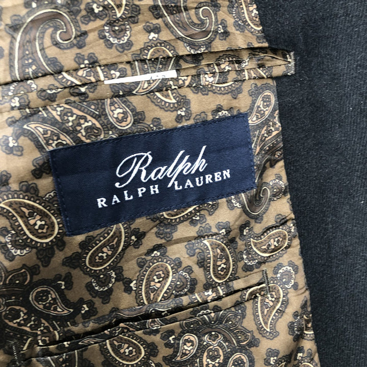Ralph Lauren tailored jacket, men's size L (approx.) polyester black type Vintage Second Hand