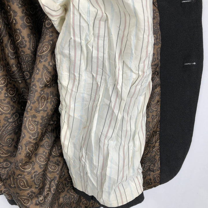 Ralph Lauren tailored jacket, men's size L (approx.) polyester black type Vintage Second Hand