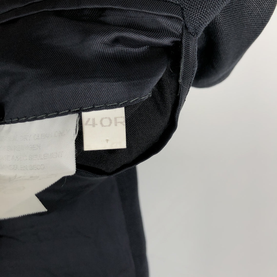 Aquascutum linen tailored jacket, men's size XL (approx.) linen navy blue type Vintage Second Hand