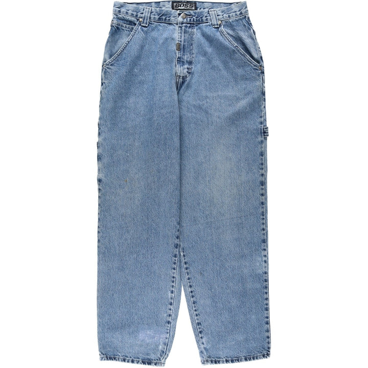BOSS by IGDESIGN Denim Painter Pants, Men's W33 (approx.) cotton blue type Vintage Second Hand