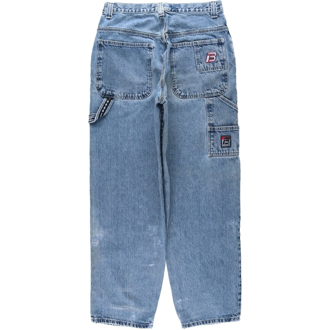 BOSS by IGDESIGN Denim Painter Pants, Men's W33 (approx.) cotton blue type Vintage Second Hand