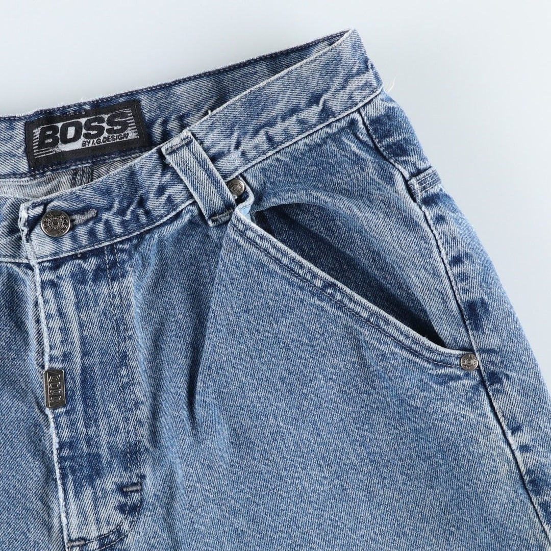 BOSS by IGDESIGN Denim Painter Pants, Men's W33 (approx.) cotton blue type Vintage Second Hand
