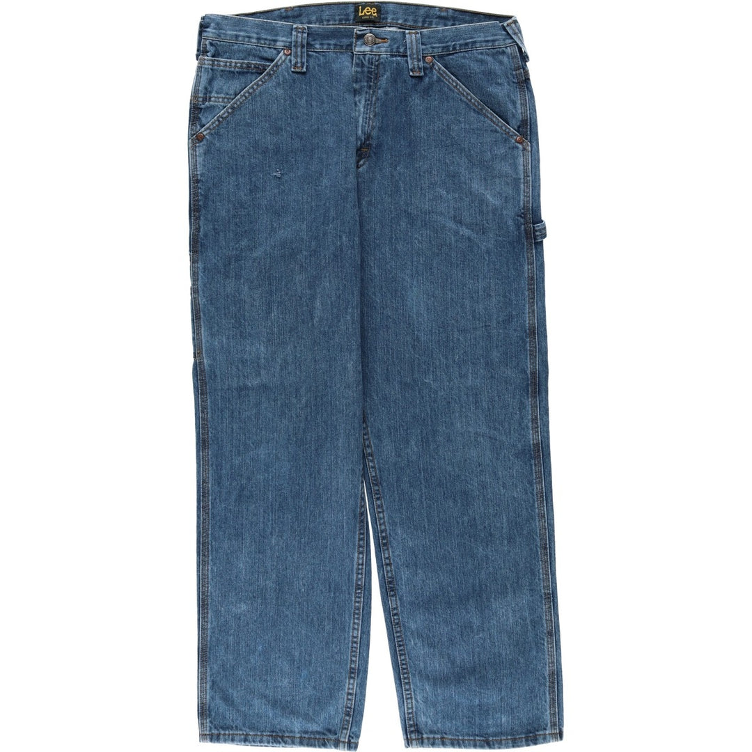 Lee Loose Fit Denim Painter Pants, Men's W35 (approx.) cotton blue type Vintage Second Hand