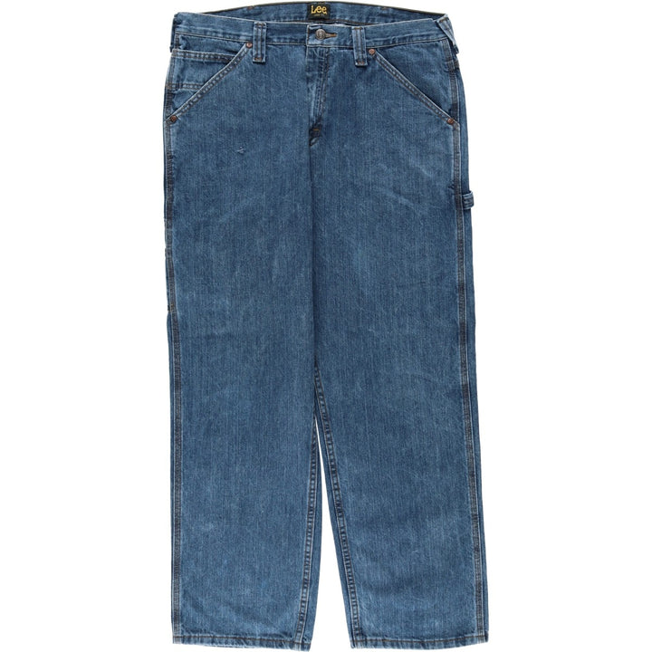 Lee Loose Fit Denim Painter Pants, Men's W35 (approx.) cotton blue type Vintage Second Hand