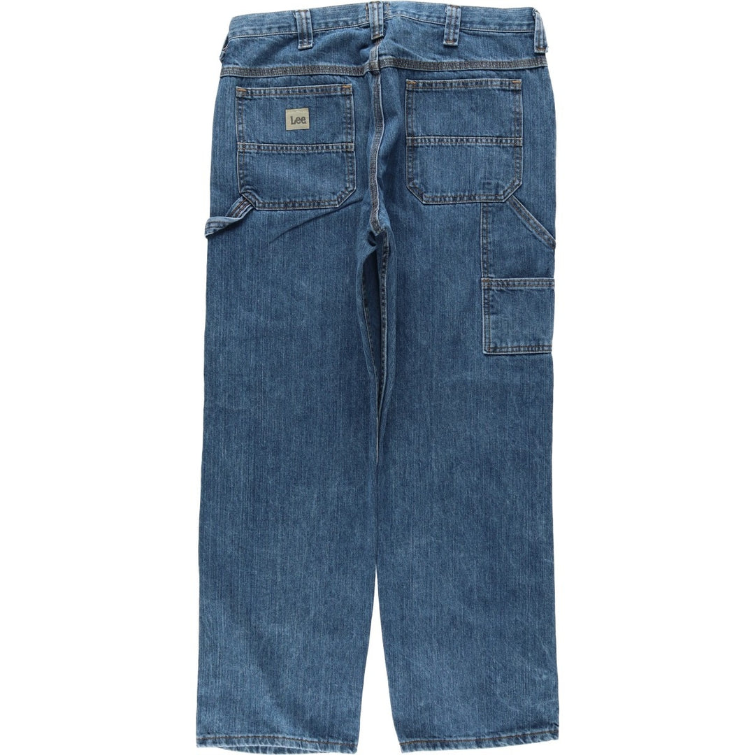 Lee Loose Fit Denim Painter Pants, Men's W35 (approx.) cotton blue type Vintage Second Hand