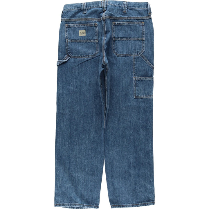Lee Loose Fit Denim Painter Pants, Men's W35 (approx.) cotton blue type Vintage Second Hand