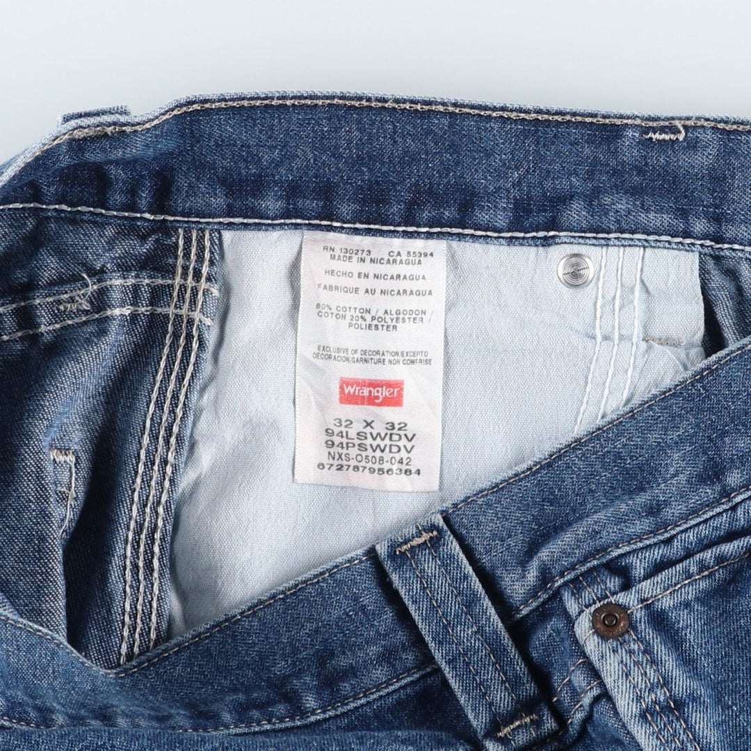 Wrangler Denim Painter Pants for Men, W33 equivalent cotton blue type Vintage Second Hand