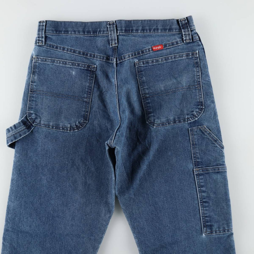 00'S Wrangler Denim Painter Pants Men's W32 equivalent cotton blue type Vintage Second Hand