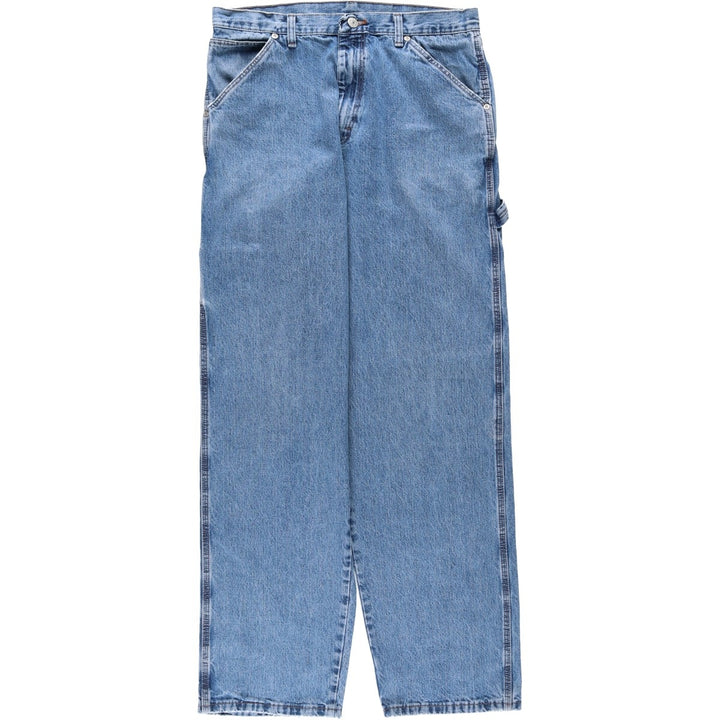 Wrangler Denim Painter Pants for Men, W33 equivalent cotton blue type Vintage Second Hand
