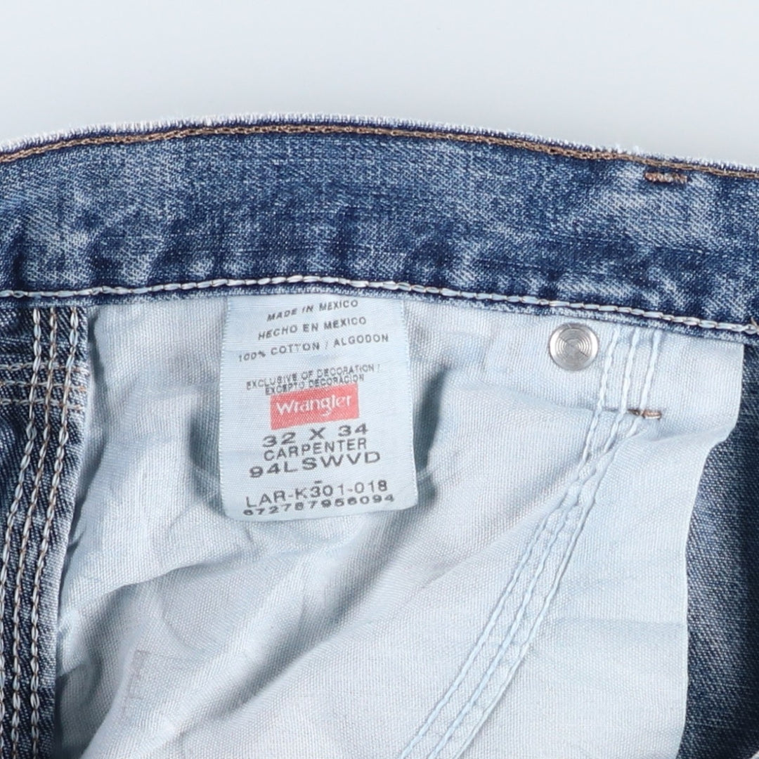 Wrangler Denim Painter Pants for Men, W33 equivalent cotton blue type Vintage Second Hand