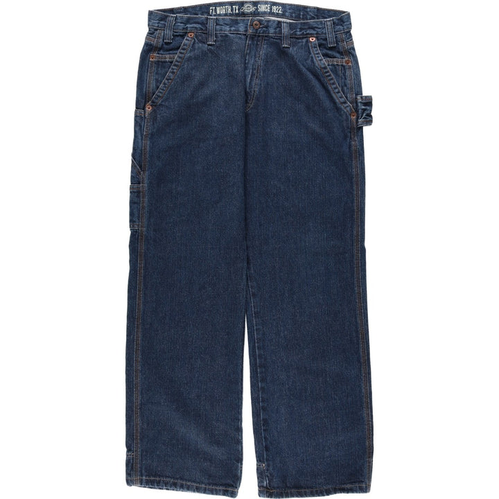 Dickies Loose Straight Fit Denim Painter Pants, Men's W36 (approx.) cotton navy blue type Vintage Second Hand