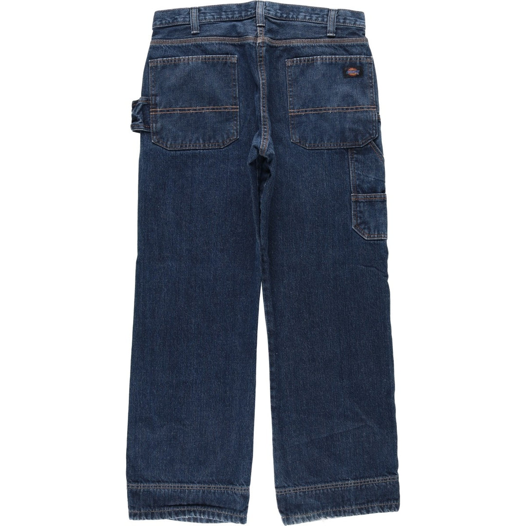 Dickies Loose Straight Fit Denim Painter Pants, Men's W36 (approx.) cotton navy blue type Vintage Second Hand
