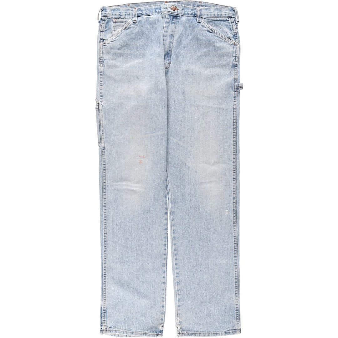 Round House denim painter pants, made in the USA, men's size W37 (approx.). unclear Blue type light blue Vintage Second Hand