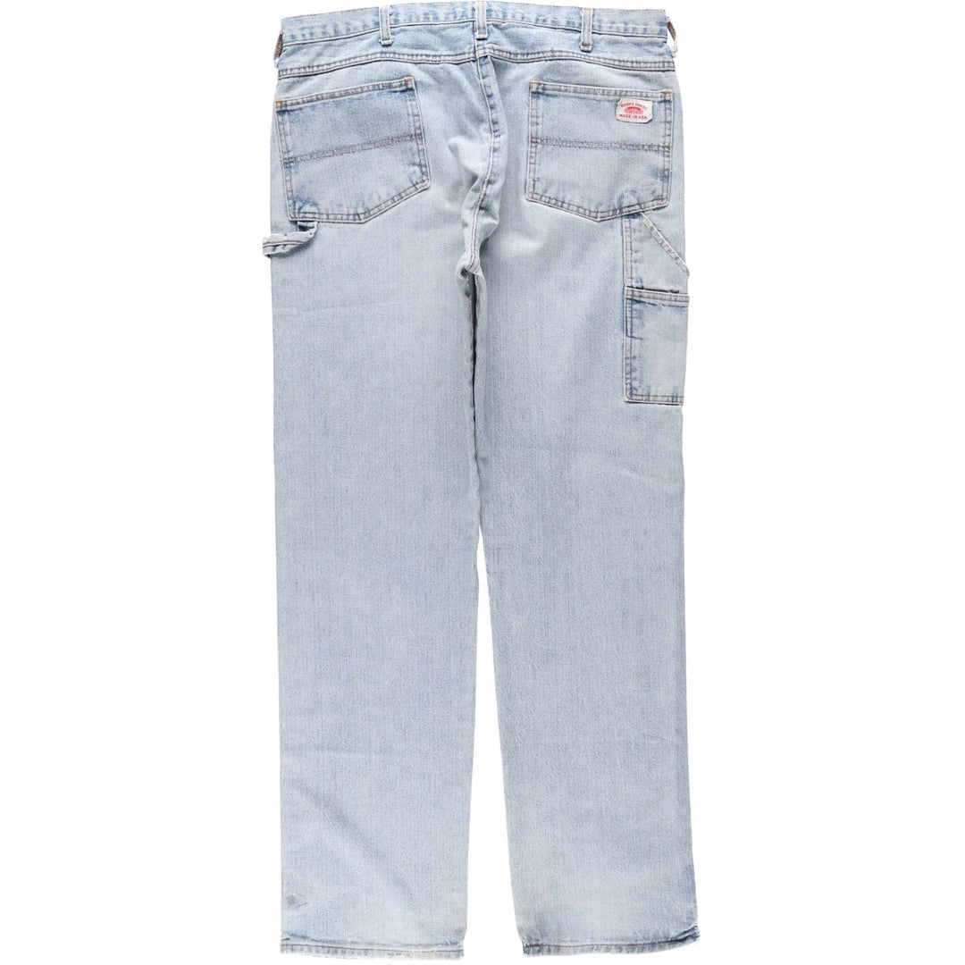 Round House denim painter pants, made in the USA, men's size W37 (approx.). unclear Blue type light blue Vintage Second Hand