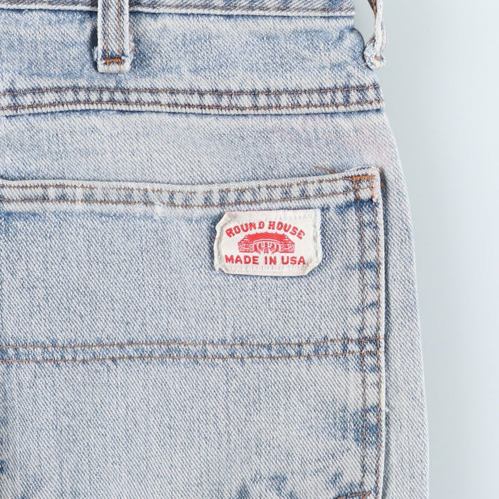 Round House denim painter pants, made in the USA, men's size W37 (approx.). unclear Blue type light blue Vintage Second Hand
