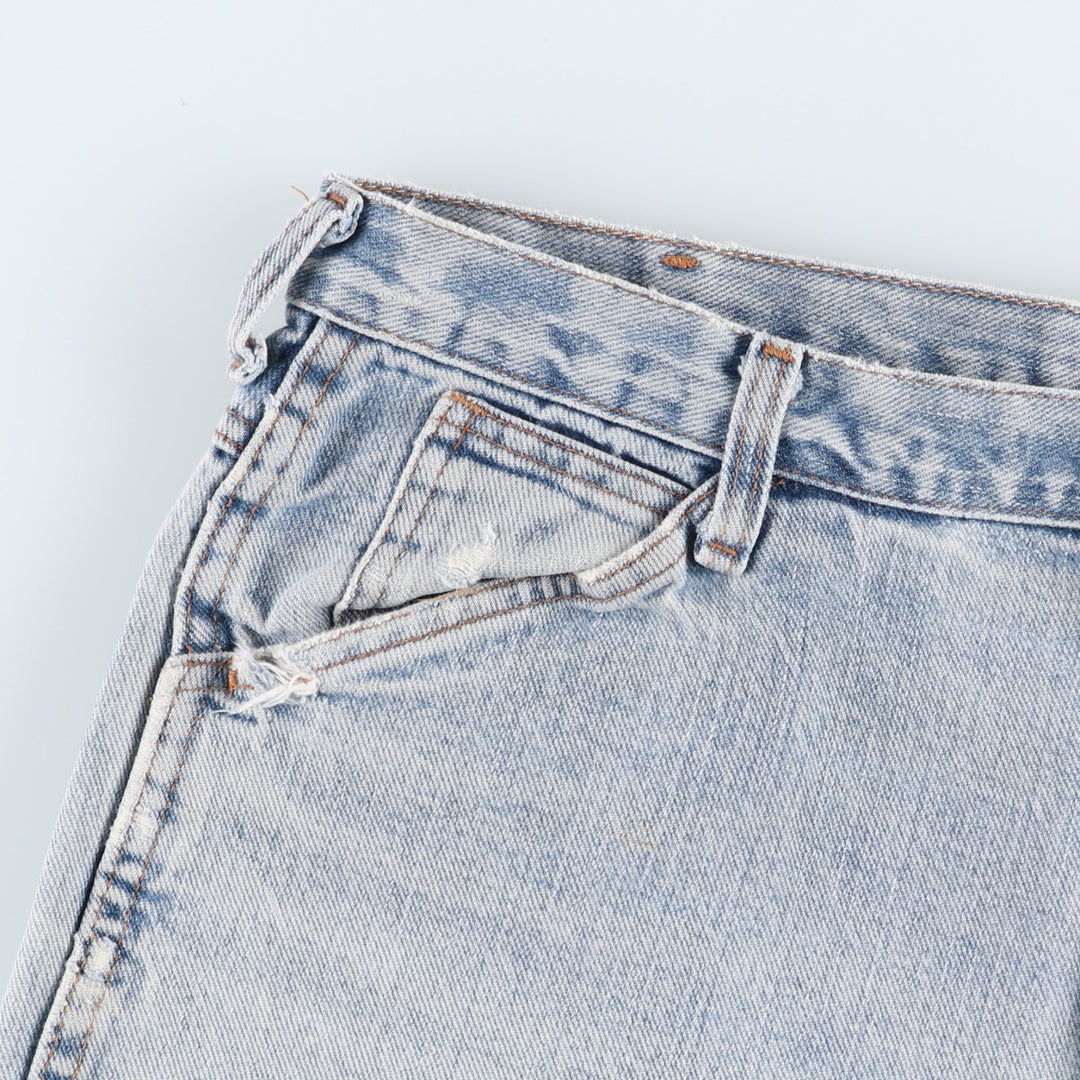 Round House denim painter pants, made in the USA, men's size W37 (approx.). unclear Blue type light blue Vintage Second Hand