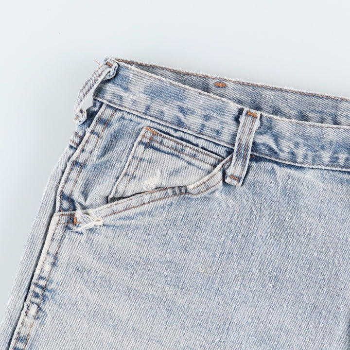 Round House denim painter pants, made in the USA, men's size W37 (approx.). unclear Blue type light blue Vintage Second Hand