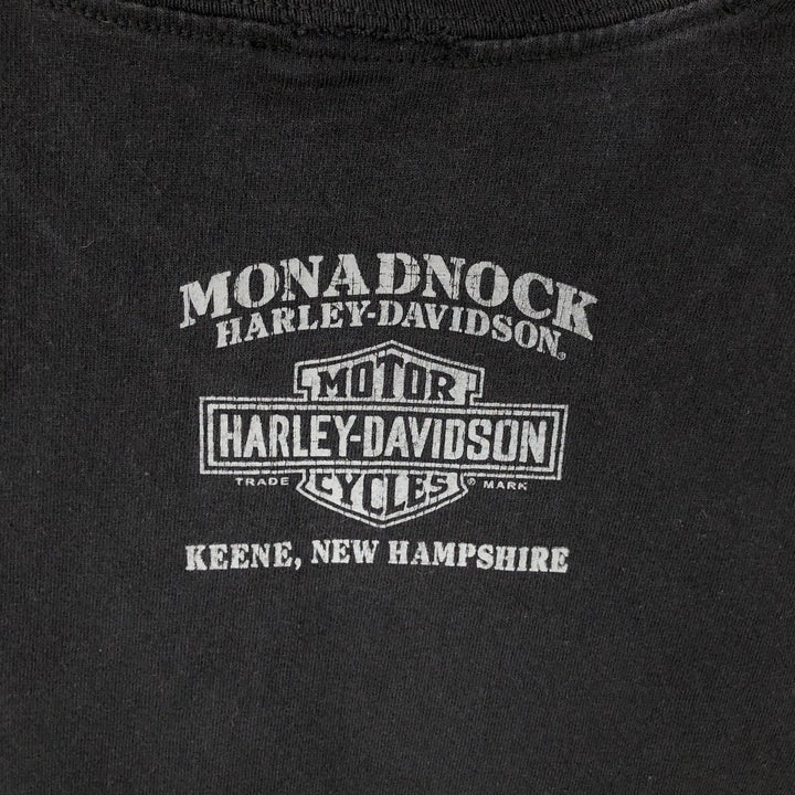 Harley-Davidson Sleeveless Motorcycle Bike T-shirt Men's XL unclear black type Vintage Second Hand