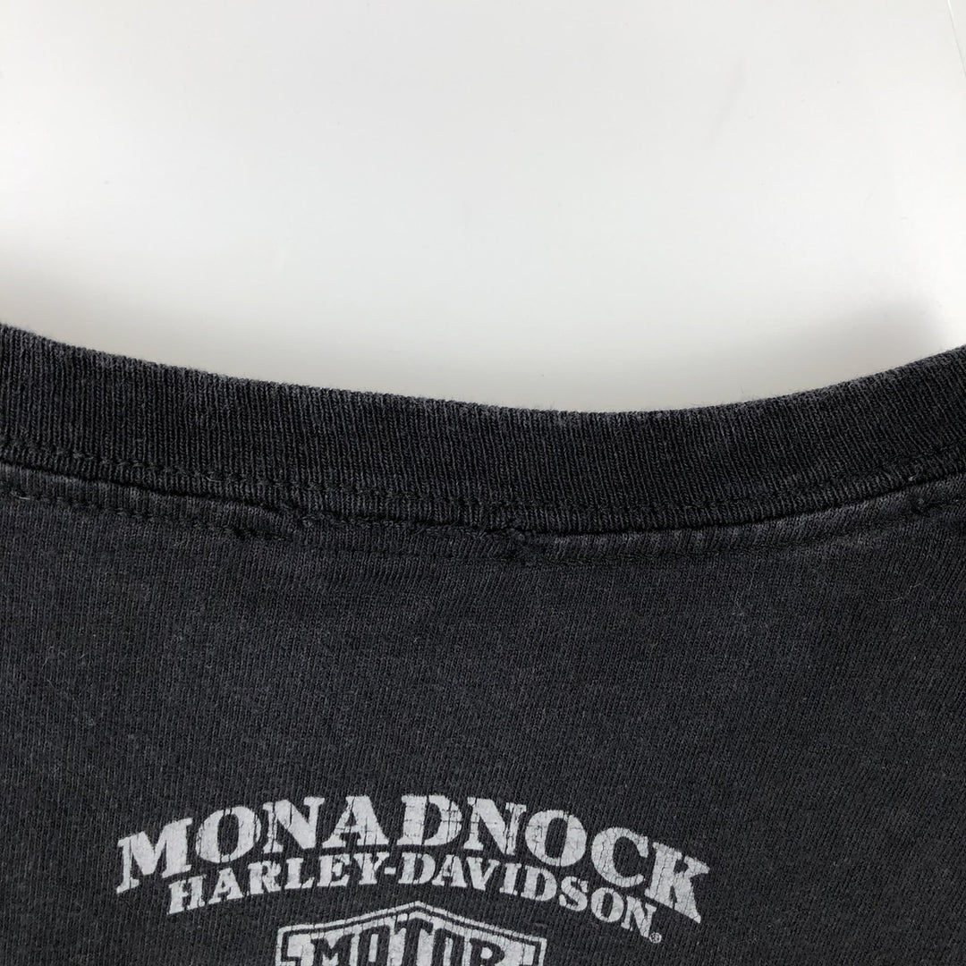 Harley-Davidson Sleeveless Motorcycle Bike T-shirt Men's XL unclear black type Vintage Second Hand