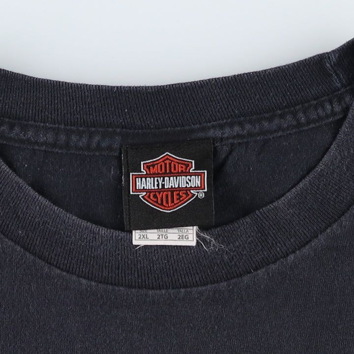 Harley-Davidson Motorcycle Bike T-shirt, Men's XXL cotton black type Vintage Second Hand