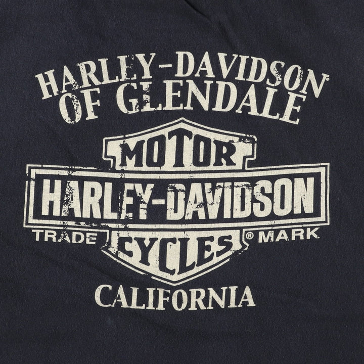 Harley-Davidson Motorcycle Bike T-shirt, Men's XXL cotton black type Vintage Second Hand