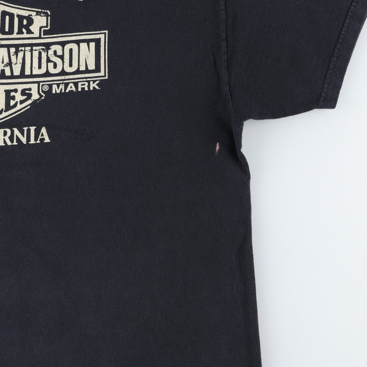 Harley-Davidson Motorcycle Bike T-shirt, Men's XXL cotton black type Vintage Second Hand