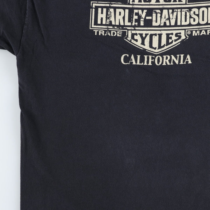 Harley-Davidson Motorcycle Bike T-shirt, Men's XXL cotton black type Vintage Second Hand