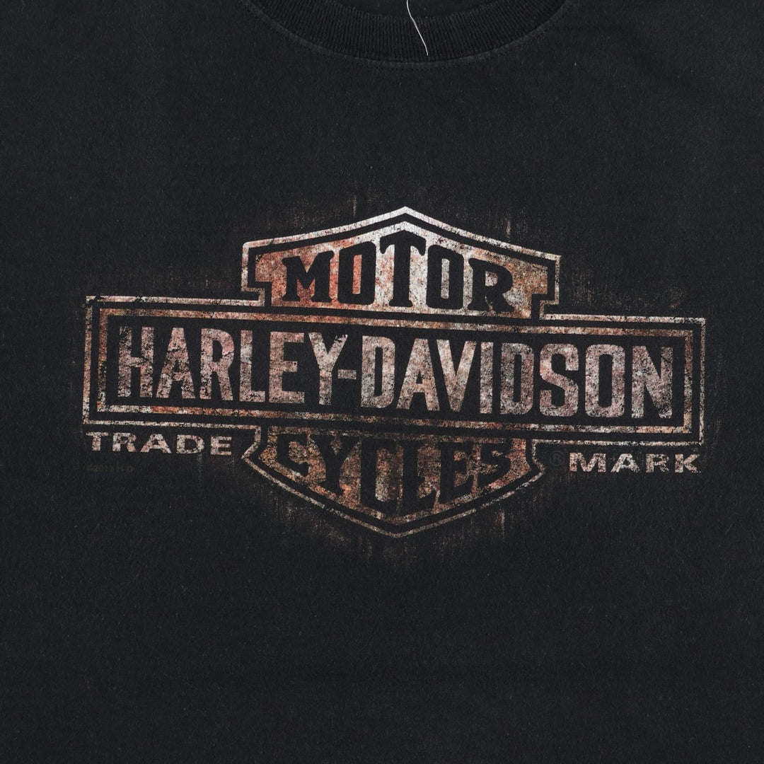 Harley-Davidson Motorcycle Bike T-shirt, Men's XXL cotton black type Vintage Second Hand