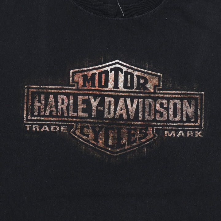 Harley-Davidson Motorcycle Bike T-shirt, Men's XXL cotton black type Vintage Second Hand