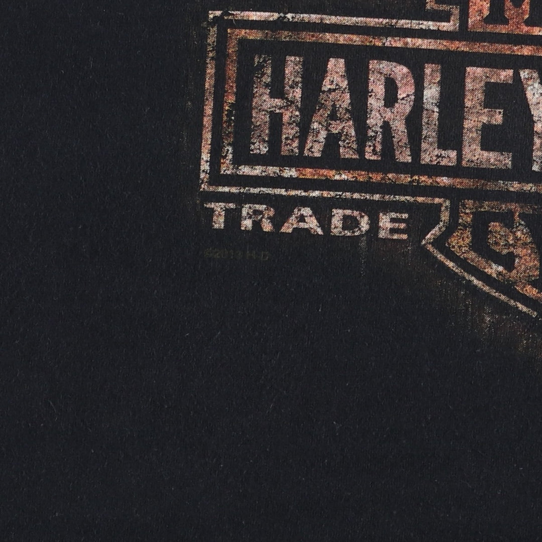 Harley-Davidson Motorcycle Bike T-shirt, Men's XXL cotton black type Vintage Second Hand