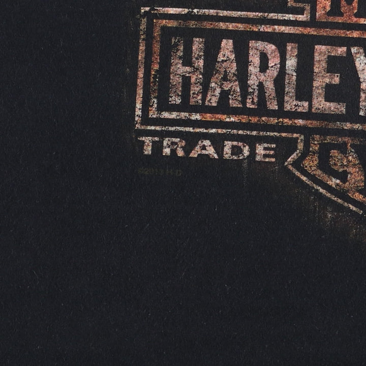 Harley-Davidson Motorcycle Bike T-shirt, Men's XXL cotton black type Vintage Second Hand