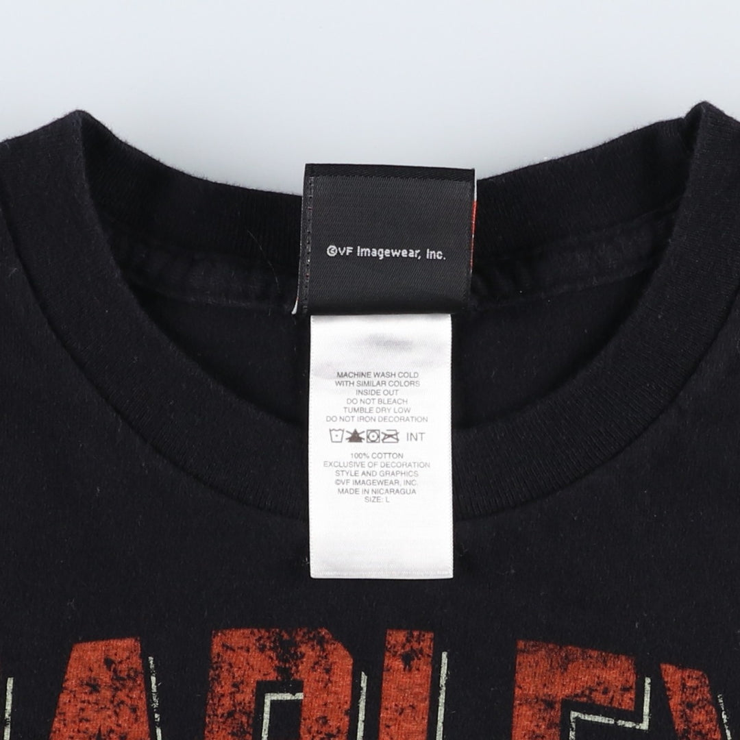 Harley-Davidson Motorcycle Bike T-shirt, Men's Size L cotton black type Vintage Second Hand