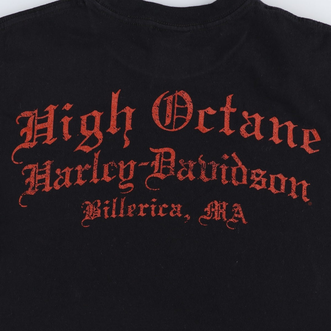 Harley-Davidson Motorcycle Bike T-shirt, Men's Size L cotton black type Vintage Second Hand