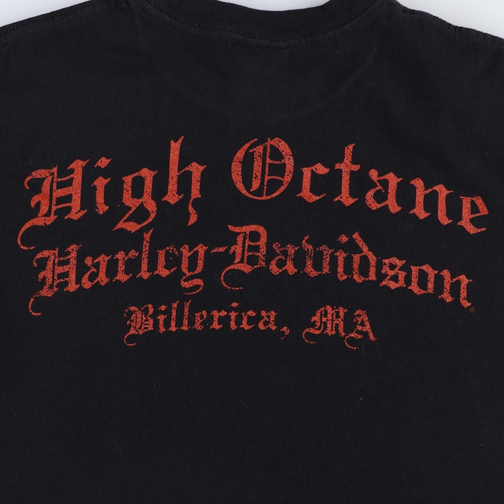 Harley-Davidson Motorcycle Bike T-shirt, Men's Size L cotton black type Vintage Second Hand