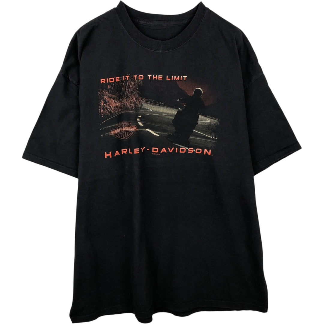 Harley-Davidson Motorcycle Bike T-shirt, Men's XXL unclear black type Vintage Second Hand