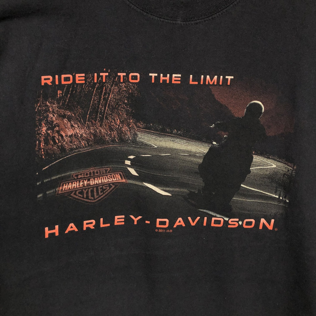 Harley-Davidson Motorcycle Bike T-shirt, Men's XXL unclear black type Vintage Second Hand