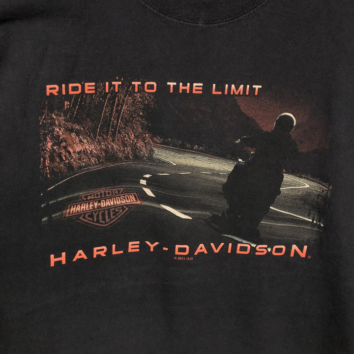 Harley-Davidson Motorcycle Bike T-shirt, Men's XXL unclear black type Vintage Second Hand