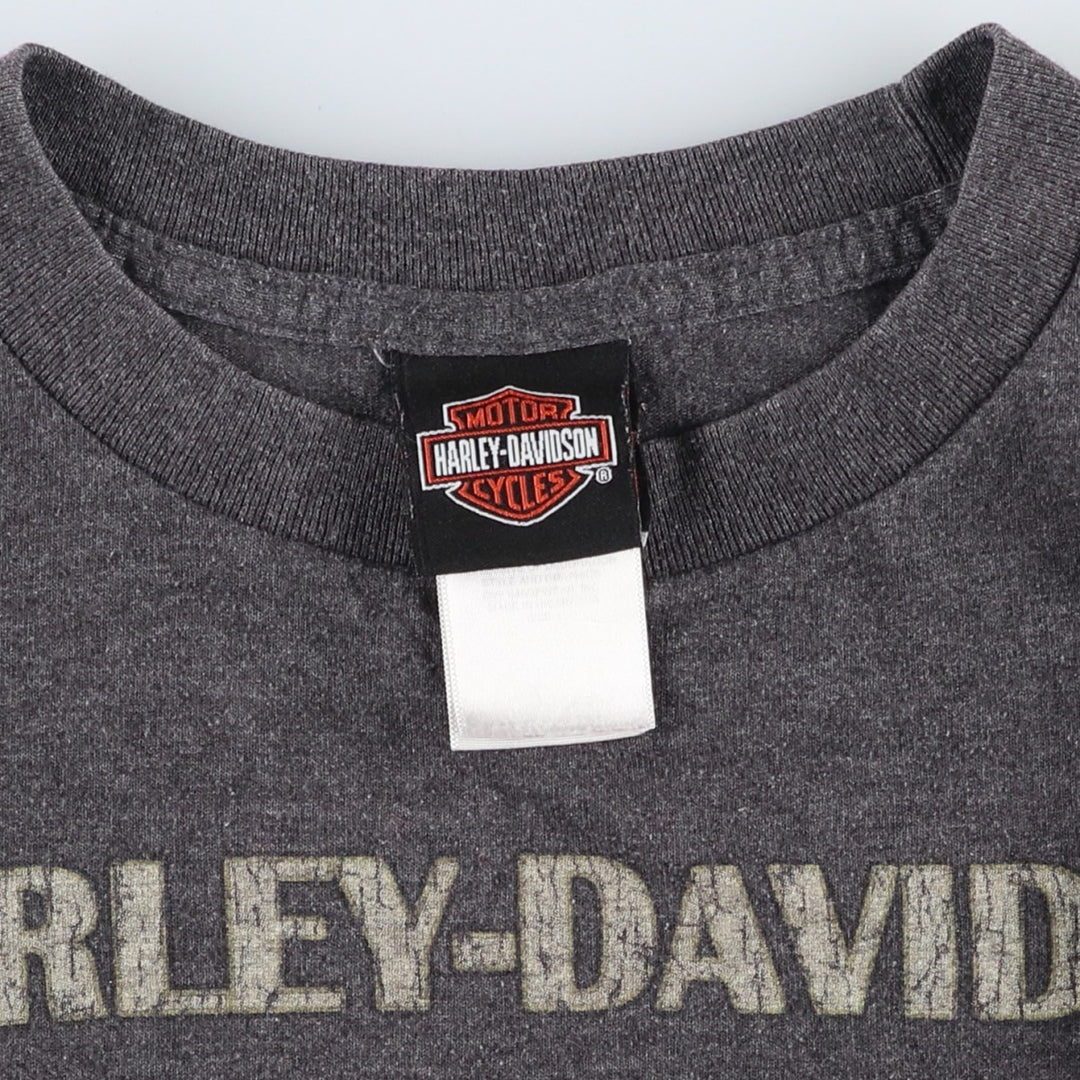 Harley-Davidson Motorcycle Bike T-shirt, Men's Size L cotton Charcoal Vintage Second Hand